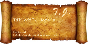 Török Jozefa névjegykártya
