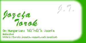 jozefa torok business card